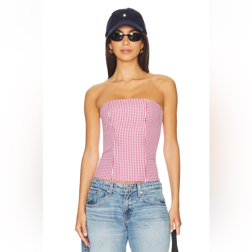 Red Gingham Strapless Top (Tina Corset) More to come NWOT